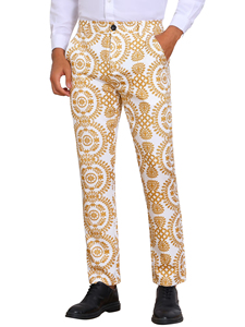 กางเกงชิโนผ้าไหมน้ำแข็งน้ำหนักเบาสำหรับผู้ชาย เหมาะสำหรับฤดูร้อน ใส่สบาย ระบายอากาศดี ป้องกันแสงแดด ทรงตรง เอวกลาง ติดกระดุม - Product Image 5