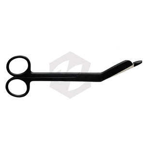 Tijeras para Vendajes Lister, Recubiertas de Fluoruro de Titanio Negro, Acero Inoxidable Premium, Instrumentos Médicos de Primeros Auxilios EMT - Product Image 3