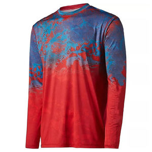 Camiseta de Pesca Personalizada con Protección Solar UPF 50+ para Hombre, Transpirable, 180G, Poliéster Sublimado, Proveedor OEM - Product Image 1