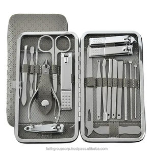 Meilleure vente, facile à transporter, salons d'ongles personnels, haute qualité, 16 pièces, outil de manucure et pédicure coloré - Product Image 3