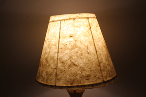 La fibre de Lokta naturelle et son papier ont une histoire bouddhiste/himalayenne ancienne et émettent une lumière spectaculaire autour de l'abat-jour. - Product Image 3