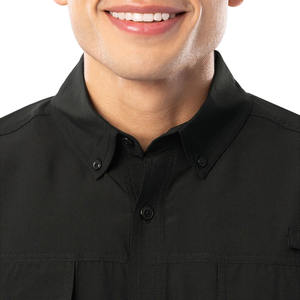 Camisas de Pesca de Manga Corta para Hombre, con Logotipo Personalizado, 100% Poliéster, Ligeras, Transpirables, Resistentes al Viento (50), con Bolsillo con Cremallera Oculta y Botones - Product Image 3