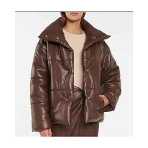 Genuine Leather Jacket Women Designer Puffer <b>Coat</b> Custom <b>Bubble</b> <b>Coat</b> Warm Stylish Casual Girls Winter Puffer Jacket Trendy - Product Image 4