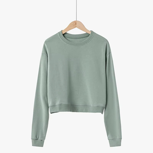 Sweat-shirt court personnalisé confortable pour femme, sweat-shirt court à manches longues mignon pour femme, sweat-shirt pour tous les jours, saison hivernale - Product Image 3