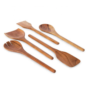 Cuillère en bois artisanale de haute qualité Outil de mélange d'agitation élégant et écologique pour les occasions de mariage Finition en bois naturel - Product Image 5