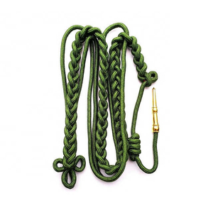 2026 Customized High Quality Tactical Uniform Aiguillette Cords with Metal Tip <b>Accessories</b> Made of Silk Best Selling Aiguillette - Product Image 5