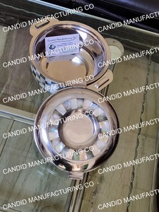 Mother Pearl Inlay Stainless Steel Casserole <b>Bowl</b> <b>with</b> <b>Lid</b> Novelty Serving Dish for Kuwait Oman UAE Qatar Dubai - Product Image 5
