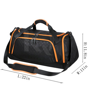 Sac de sport décontracté confortable en polyester/nylon, tissu durable, grande capacité, sangle réglable, facile à transporter pour l'entraînement physique et les sports - Product Image 3