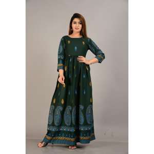 ชุดสูทลำลอง AARTI FASHION แขนสามส่วน คอทรงโอ ลายเพสลีย์ ทรงหลวม เอวยางยืด ระบายอากาศได้ดี เหมาะสำหรับใส่ทุกวัน ผ้าทอ - Product Image 1