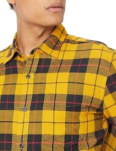 Buttons Down Customized <b>Yellow</b> <b>Check</b> Plaid <b>Shirt</b> Casual Formal Office Work Wear Breathable Oversize Flannel <b>Shirts</b> Wholesale OEM - Product Image 3