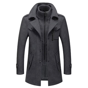 Manteaux d'hiver longs pour hommes grande taille, style hip-hop, coupe ample et élégante, confortables, manteaux trench-coat - Product Image 1