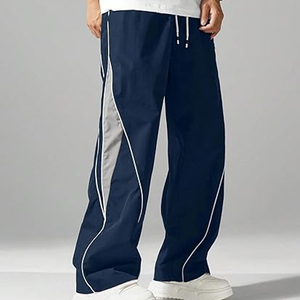 Pantalon de survêtement cargo léger pour homme, coupe ample, coupe-vent, avec taille élastique, en nylon, style hip-hop - Product Image 4