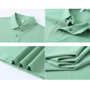 Chemise polo de golf en polyester haute performance, protection, séchage rapide, respirante, logo brodé personnalisé, chemises polo pour hommes - Product Image 6