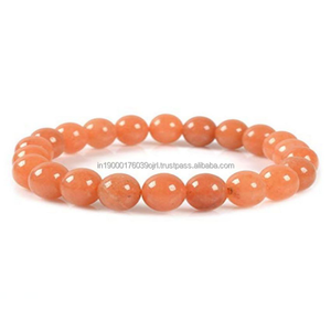 Wholesale Natural Stones Crystals Healing Gemstone Agate Red <b>Aventurine</b> 8mm Gemstone Beads Crystals <b>Bracelet</b> for Sale - Product Image 1