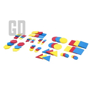 EVA — ensemble de blocs à assembler, disponible dans trois couleurs, 5 grandes formes/5 petites formes, tige jouet - Product Image 6