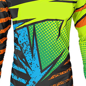 Nueva camiseta de motocross transpirable personalizada para hombre, material de poliéster/malla de alta calidad, manga larga, para todas las temporadas. - Product Image 5