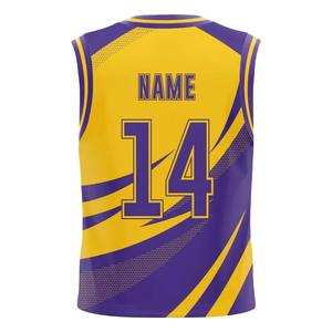 Maillots de basketball respirants pour hommes grandes tailles, 100 % polyester, personnalisables par broderie et impression, coupe ajustée, vêtements de sport – Vente en gros à prix réduit - Product Image 2