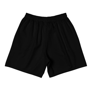Pantalones Cortos Deportivos para Hombre, Color Negro Sólido, de Secado Rápido, Cintura Elástica, Cintura Media, Tejido de Poliéster - Product Image 3