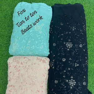 Tissu Fendy brodé respirant au toucher doux, vêtements de mariage, décoration intérieure, style élégant, accessoires de meubles de luxe non tissés - Product Image 1