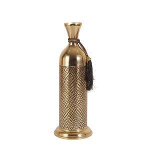 Vase à fleurs en métal de qualité supérieure, style moderne et luxueux, fait main, texturé, base antidérapante, résistant à la rouille, pour table - Product Image 6
