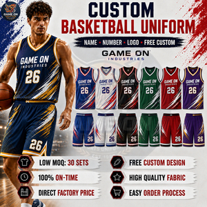 Private Lable OEM ODM Factory Price Custom Wholesale Rate Team Jersey and Shorts Sets Sublimated Basketball Uniforms - Product Image 6