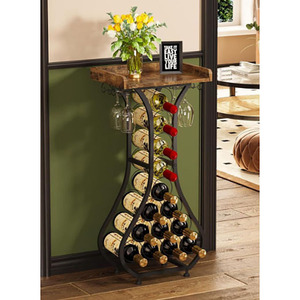 Porte-bouteilles rectangulaire en métal - Product Image 3