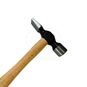Marteau de fermeur en acier inoxydable avec manche en bois, tête de 110 g, réutilisable, durable, outil professionnel pour le fermeurage des sabots - Product Image 2