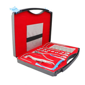 Kit dentaire manuel de qualité supérieure en acier inoxydable, instruments chirurgicaux incluant un kit de barrage dentaire, un cadre, des pinces, des crochets, un perforateur, certifié CE - Product Image 1