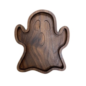 Plato de Madera con Forma de Conejo Creativo, Tazón de Alimentación para Niños Pequeños, Bandeja de Madera Maciza Natural para Servir Bocadillos y Frutos Secos - Product Image 6