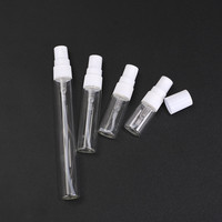 Bouteilles d'échantillons de parfum de voyage portables 2ML 10ML tailles verre vide diffuseur de roseau bouchon à vis étanchéité acide gravure manipulation de Surface