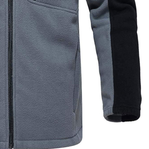Veste polaire pour homme, dernière conception, fabriquée en usine, prix compétitif, logo imprimé sur le devant, coupe-vent, respirante, veste polaire de sport - Product Image 1