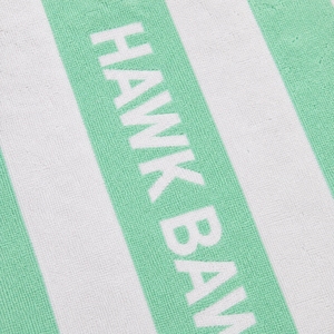 Serviette de plage à rayures vert menthe et blanches, serviette de piscine à rayures pastel, serviette d'été à rayures vert menthe, serviette de plage bicolore à rayures verticales - Product Image 6