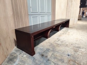Luxury Solid Wood Conference <b>Table</b> Executive Boardroom Meeting <b>Table</b> Custom <b>Office</b> Furniture Dark Walnut Finish - Product Image 4