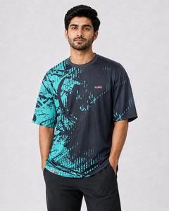 T-shirt ample pour homme avec sublimation, disponible en plusieurs couleurs pour un usage décontracté ou sportif, tailles personnalisées disponibles. - Product Image 1