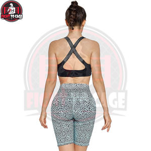 Shorts de sport légers et tendance à imprimé animalier pour femmes, taille haute, style cycliste, pour la gym, la course et le yoga - Prix de gros - Product Image 3