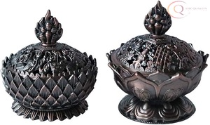 Premium Home Fragrance Bakhoor Incense <b>Burner</b> with Arabic Patterns Metal Religious Use for Hospitality Hotels and Villas - Product Image 6