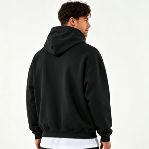 Sudadera con Capucha Personalizada con Pedrería, 100% Algodón, Felpa, Unisex, Lisa, para Invierno, con Logotipo Frontal, Bolsillo Grande, Transpirable, Servicio OEM - Product Image 3
