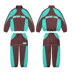 Ensemble de survêtement coupe-vent deux pièces 2026 toutes tailles, nouveau, avec fermeture éclair, imprimé par sublimation personnalisé, style vintage, pour le jogging - Product Image 5