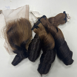 Perruque de Cheveux Humains de Haute Qualité Cheveux Vierges Humains Vietnamiens pour Femmes Ombre Orange Tendance Produit Usine Prix de Gros - Product Image 4