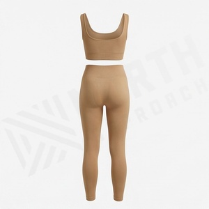 Conjunto Deportivo de Dos Piezas para Mujer, Leggings y Sujetador Deportivo, Ropa Deportiva Sexy para Yoga, Fitness, Ejercicio - Product Image 2