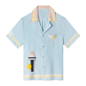 Camisa Cabana para Hombre de Alta Calidad, Transpirable, 100% Algodón, Secado Rápido, Tela Optimizada para Verano, Detalles de Costura Impecables, Global - Product Image 3