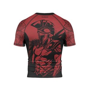 OEM Custom Unisex Rashguard UPF 50 Sublimation UV Protection Performance Fabric Breathable <b>Compression</b> Wholesale OEM Wholesale - Product Image 4