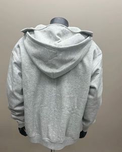 เสื้อฮู้ดผู้ชายผ้าฝ้าย 100% สำหรับฤดูใบไม้ร่วง มีกระเป๋า ทรงปกติ ฮู้ดสองชั้น ซิปยาว ไหล่ตก ปรับแต่งได้ พิมพ์ลายดิจิตอล - Product Image 3