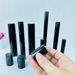 Rouleau de cylindre de corne véritable OEM pour la fabrication de tampons et de poignées de couteau Rouleau de corne de buffle d'eau véritable 100% durable Noir naturel - Product Image 3