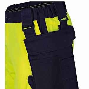 Men's Hi Vis <b>Work</b> Pants Polyester Reflective Safety <b>Trousers</b> with High Visibility Stripes and Multi Pocket Design - Product Image 4