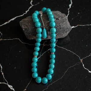 Cuentas de oración Tasbih de resina turquesa hechas a mano, Misbaha islámica, cuentas de meditación, cuentas islámicas para uso islámico, tasbih. - Product Image 1