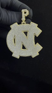 925 Silver <b>Custom</b> Letter pendant Gold Plated Customized VVS Moissanite Hip Hop Pendant <b>Custom</b> <b>Name</b> Charm <b>Necklace</b> For Men Women - Product Image 4