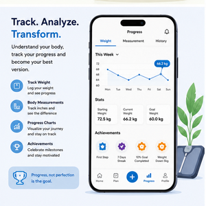 Application mobile de programme de perte de poids intelligent, suivi des objectifs de remise en forme et de nutrition, plans personnalisés, compatible Android, iOS et web - Product Image 3