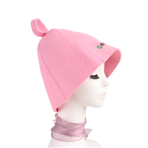Adults Wool Felt Thermal <b>Sauna</b> Hat-Luxury Spa Use Adjustable Soft Eco-Friendly Temperature Regulating Custom Color - Product Image 1