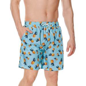 Custom Design Eco-Friendly 100% Cotton Worsted Fabric Mid Drawstring Board shorts <b>for</b> <b>Men</b> Quick Dry Surf Swim <b>Trunks</b> Wholesale - Product Image 4